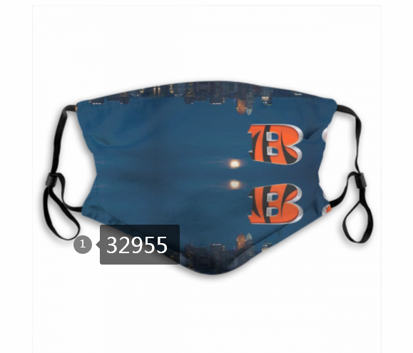 New 2021 NFL Cincinnati Bengals 151 Dust mask with filter->nfl dust mask->Sports Accessory